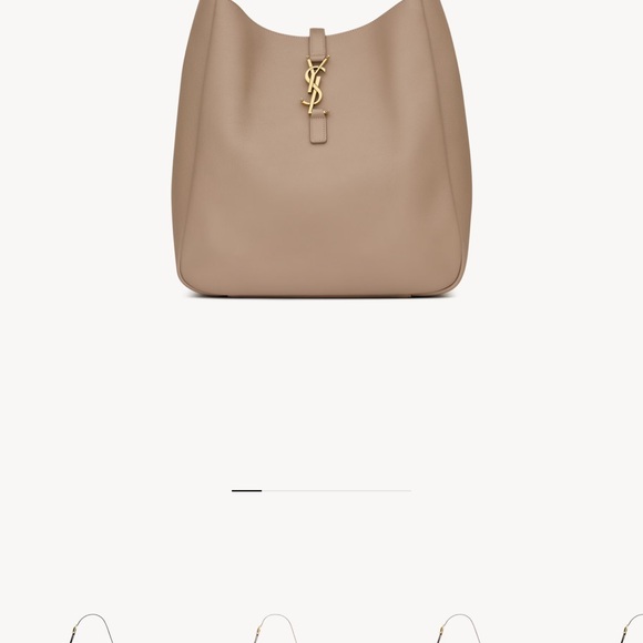 Authentic Saint Laurent le 5 A 7 supple large in grained leather - Picture 5 of 13